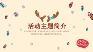 Accompany you to spend Christmas and Christmas theme event planning ppt template