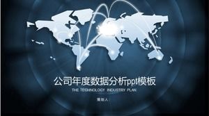 Modello ppt di analisi dei dati annuali dell'azienda