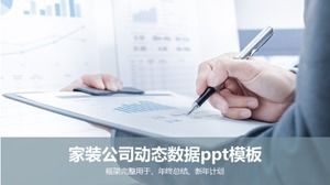 Modello ppt di dati dinamici dell'azienda per la casa