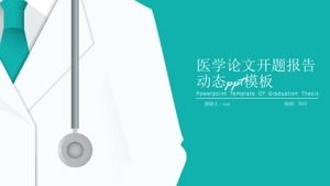 Modelo de ppt dinâmico de relatório de abertura de papel médico