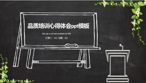 เทมเพลต ppt ประสบการณ์การฝึกอบรมที่มีคุณภาพ