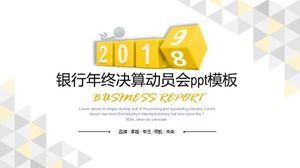 Modello ppt della riunione di mobilitazione dei conti finali annuali della banca