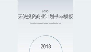 Modello ppt del piano aziendale di investimento di angelo