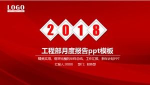 Ppt-Vorlage für den Monatsbericht der Ingenieurabteilung