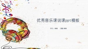 Excellent music class lecture ppt template