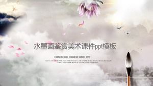 Tuschemalerei Wertschätzung Kunst Courseware ppt-Vorlage