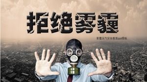 Modèle ppt d'éducation à la sécurité météo Haze