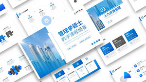 Master manajemen mengajar template ppt courseware