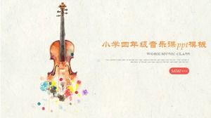 Modèle ppt de cours de musique de quatrième année