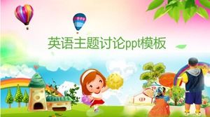 Modello ppt di discussione sull'argomento in inglese