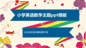 Modèle ppt de thème d'enseignement de l'anglais à l'école primaire