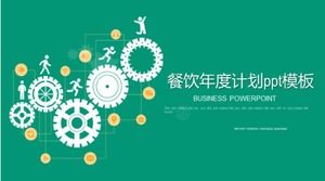 Catering roczny szablon planu ppt