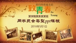 Classmate reunion type ppt template