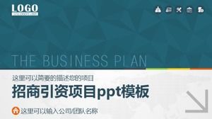 Modelo de ppt de conferência de promoção de investimentos