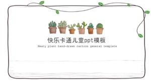 Template ppt kartun anak-anak bahagia