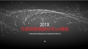 Template ppt analisis data penjualan bulanan