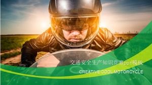 Modelo de ppt de concurso de conhecimento de produção de segurança de tráfego