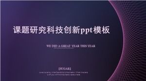 Projektforschung Wissenschaft und technologische Innovation ppt-Vorlage