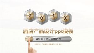 قالب تصميم منتج الفندق ppt