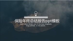 เทมเพลต ppt รายงานสรุปสิ้นปีประกันภัย