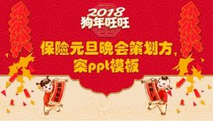 Templat ppt rencana pesta Hari Tahun Baru Asuransi