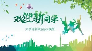 Modèle ppt de fête de bienvenue à l'université