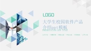 Template ppt pengenalan produk perangkat lunak kampus mahasiswa