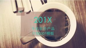 قالب باور بوينت مقدمة منتج برامج الهاتف المحمول