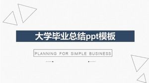 大学卒業概要pptテンプレート