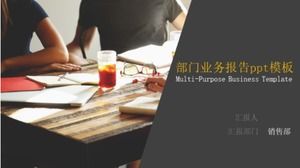 Modèle ppt de rapport d'activité du département