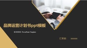 Modello ppt del piano operativo del marchio