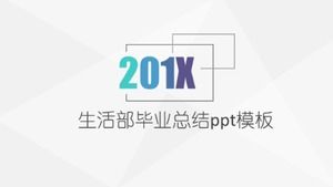 Life department graduation summary ppt template