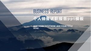 Templat ppt laporan penjualan pribadi