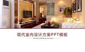 Nowoczesny plan projektowania wnętrz szablon ppt