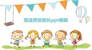 Kampagne für den Jugendverbandsminister ppt-Vorlage