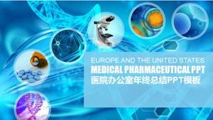 Hastane ofisi yılsonu özeti ppt şablonu