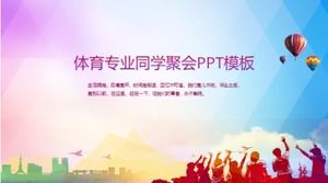 Plantilla ppt de reunión de compañeros de clase profesional de deportes