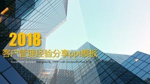 Müşteri yönetimi deneyimi paylaşımı ppt şablonu