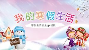 Modello ppt per la sicurezza della vita durante le vacanze invernali