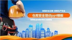 Depo güvenliği eğitimi ppt şablonu
