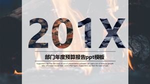 Departman yıllık bütçe raporu ppt şablonu