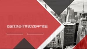 Templat ppt rencana pemasaran koperasi acara kampus