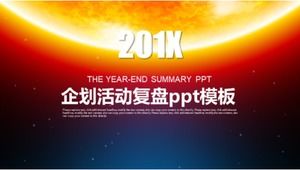 Modello ppt di revisione dell'attività di pianificazione