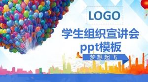 Öğrenci organizasyonu sunumu ppt şablonu