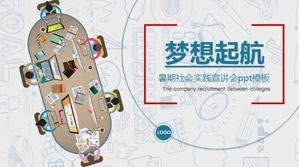 Yaz sosyal uygulama semineri ppt şablonu