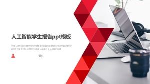 PPT-Vorlage für Studentenbericht über künstliche Intelligenz