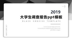 Modello ppt del rapporto di indagine sugli studenti universitari