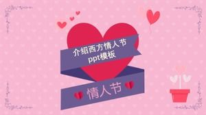 Pengantar template ppt Hari Valentine Barat
