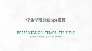 Öğrenci dönem özeti ppt şablonu