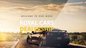 동적 활력 유럽과 미국의 잡지 바람 자동차 산업 작업 보고서 PPT 템플릿